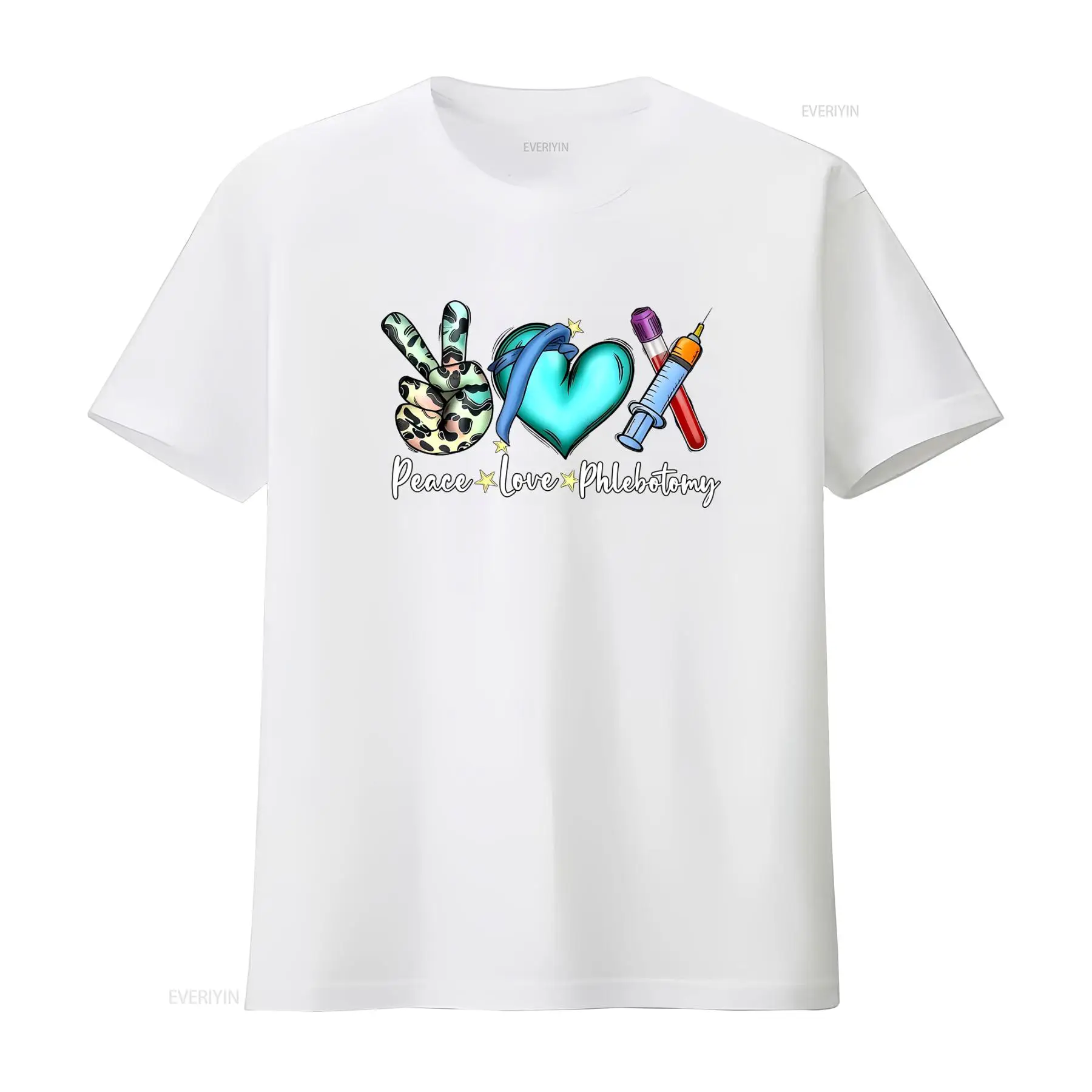 Peace Love Phlebotomy T Shirt  - Medical Laboratory Technologist 评论和价格